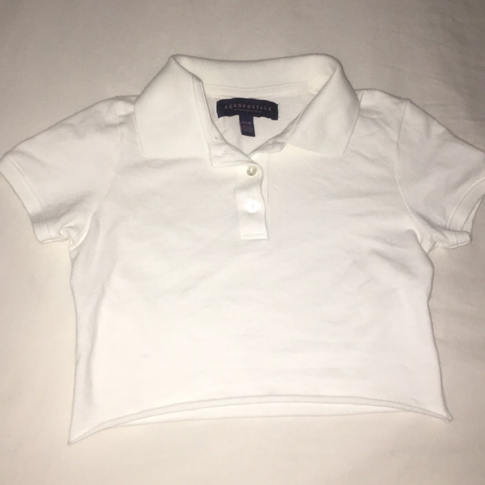 Polo style crop top